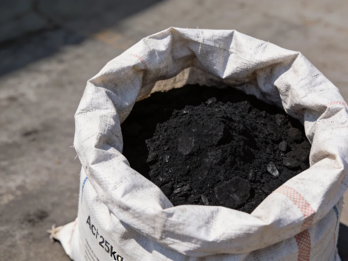 Activated carbon 25kg woven bag packaging