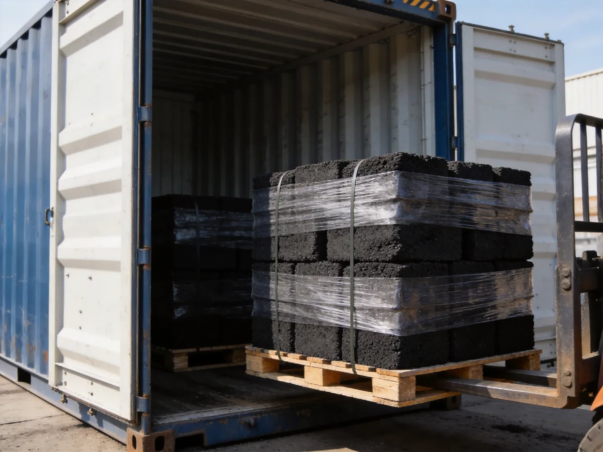 Activated carbon pallets export loading