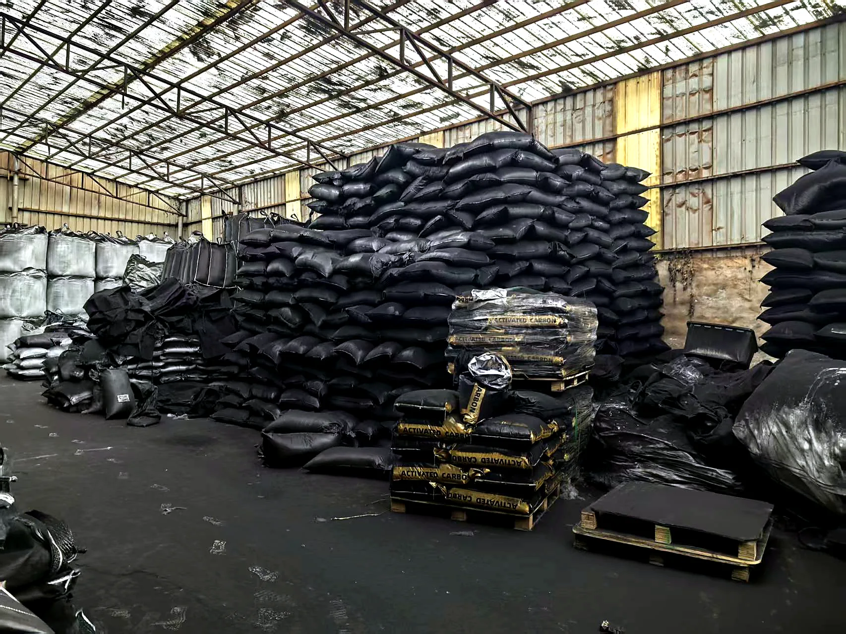 Activated carbon warehouse packaged bags